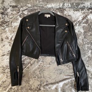 Faux leather jacket